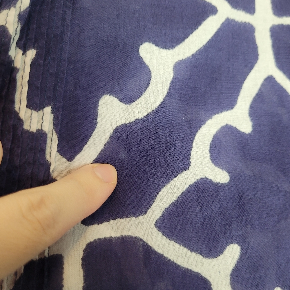 Roberta Roller Rabbit Navy White Abstract Printed… - image 3